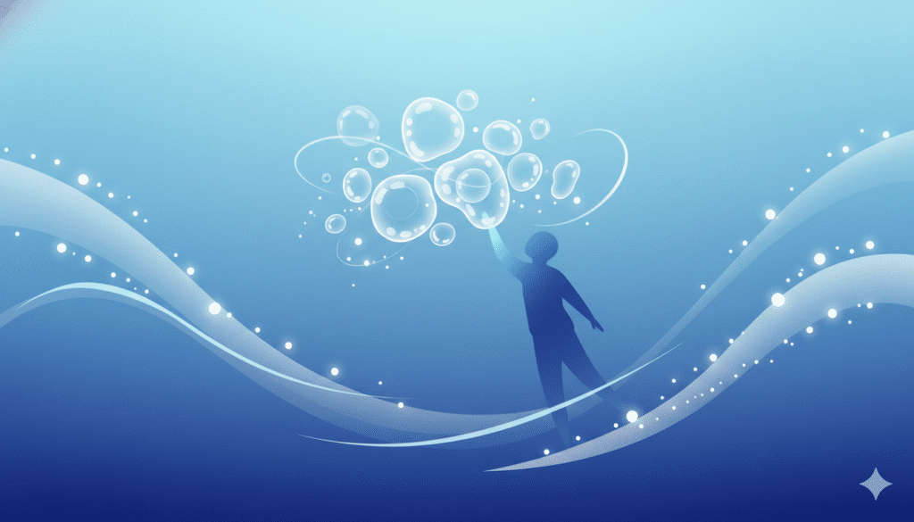 Tokens de texte décomposés en fragments colorés, illustrant la consommation des IA génératives